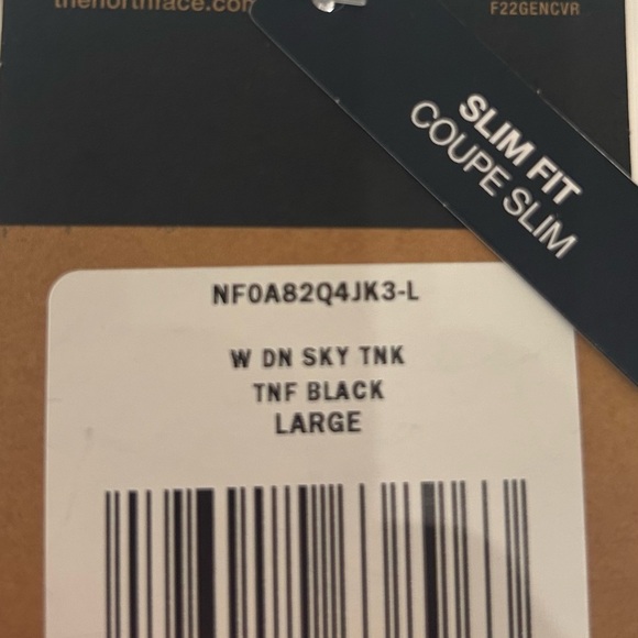 NWT The North Face Black Active Ribbed Stretch Racerback Tank L Yoga Running Gym - Picture 9 of 9